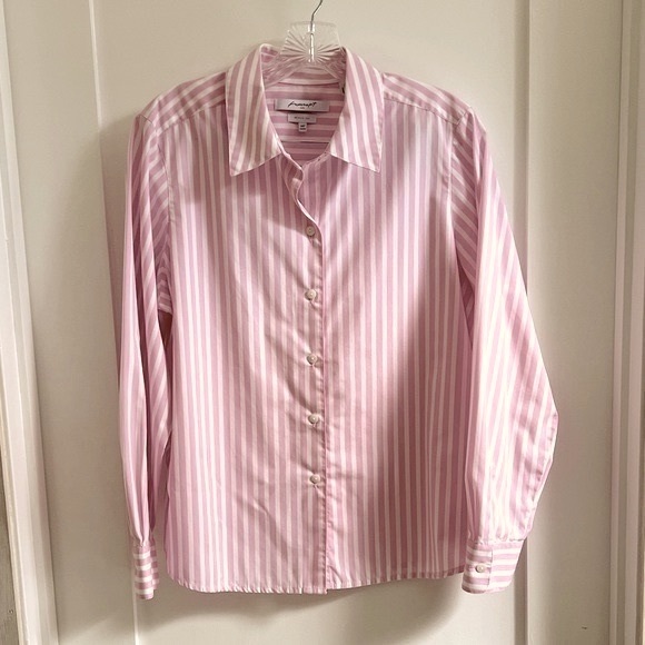 Foxcroft Wrinkle Free Shaped Blouse 14P - Picture 11 of 12